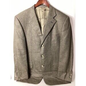 Ermenegildo Zegna Men’s Sports Coat‎ Blazer Sage Green Wool Cashmere Blend